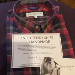 This handmade shirt was crafted by none other than Teddy Stratford NYC himself!